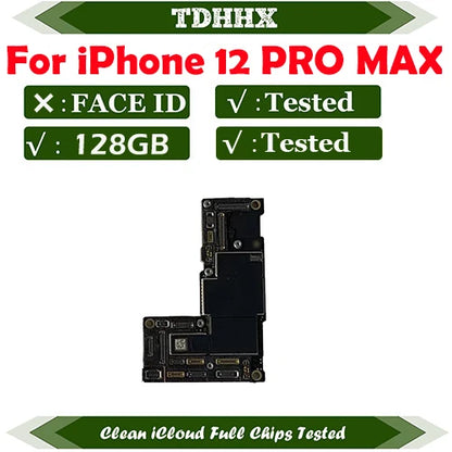 Clean iCloud Mainboard for iPhone 12 MINI Motherboard With Face ID Plate Full Tested Working Logic Board Support Update 12MINI