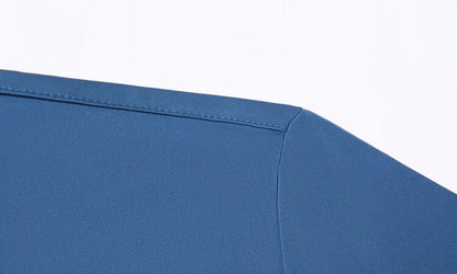 Men's Ultra Stretch Short Sleeve T-Shirt Business Casual Breathable Stretchable Abrasion-Resistant Solid Color Short Sleeve Shirt