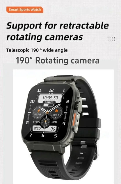 Original 4G Smartwatch CDS9 S9 S10 Ultra Rotary Camera GPS WIFI Heart Rate Tracker 256GB Storage Download Apps Sport Smart Watch
