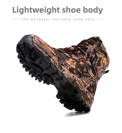 Men's Camouflage Tactical Boots Desert Waterproof Work Safety Shoes Mountaineering Shoes Ankle Boots Men's Outdoor Boots
