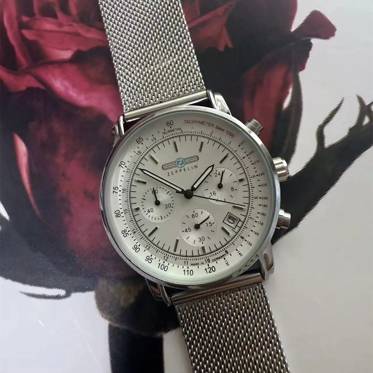 2026 new Zeppelin men's watch retro small three needle chronograph hands luxury gift 8886M series watch