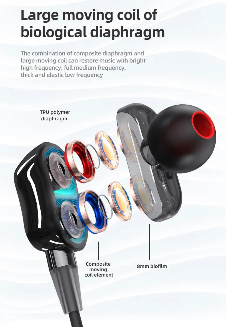 Original Lenovo HE05 Pro TWS Wireless Bluetooth 5.0 Sports Noise Canceling Neckband Earphones, Waterproof, Microphone