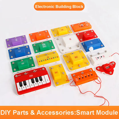 Electronic Building Blocks Science Kits For Kids Integrated Circuit Module Music Amplifier Module Radio Module Electronic Module Parts A