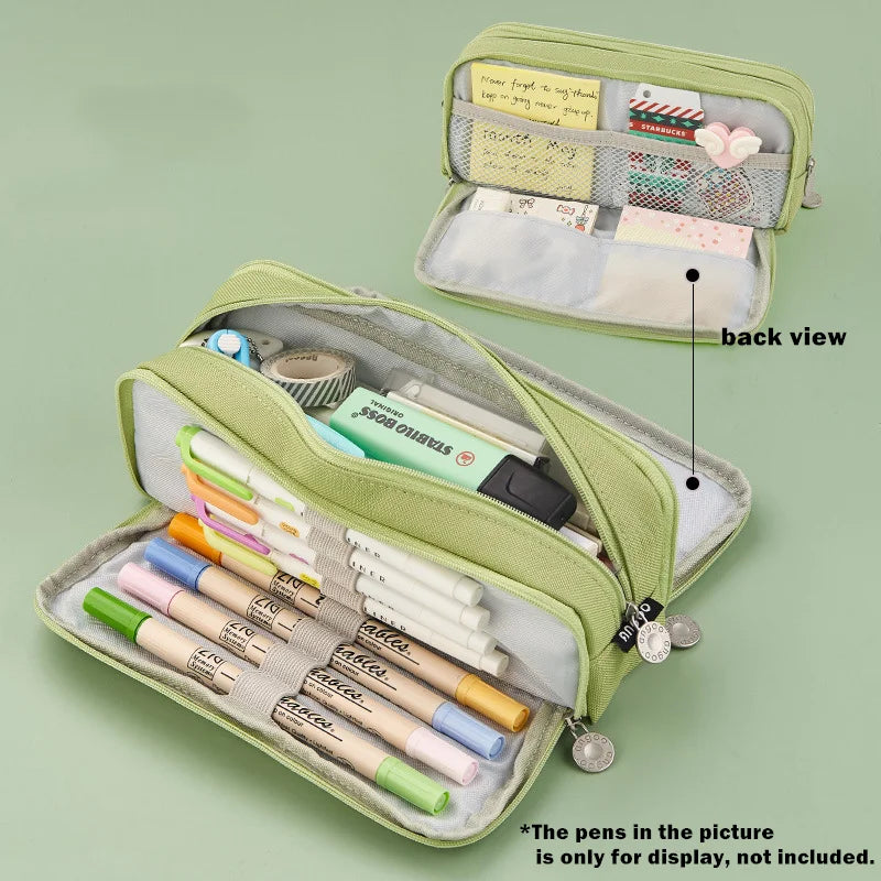 Large Capacity Pencil Case Kawaii Cute Pencil Cases Student Pen Case Big School Supplies Stationery Pencil Bags Box Pencil Pouch