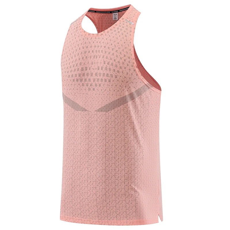 Men Gym Vest Breathable Mesh track and field Summer Cool Beach Travel Undershirt Basketball Training Fashion Running Tanks Top