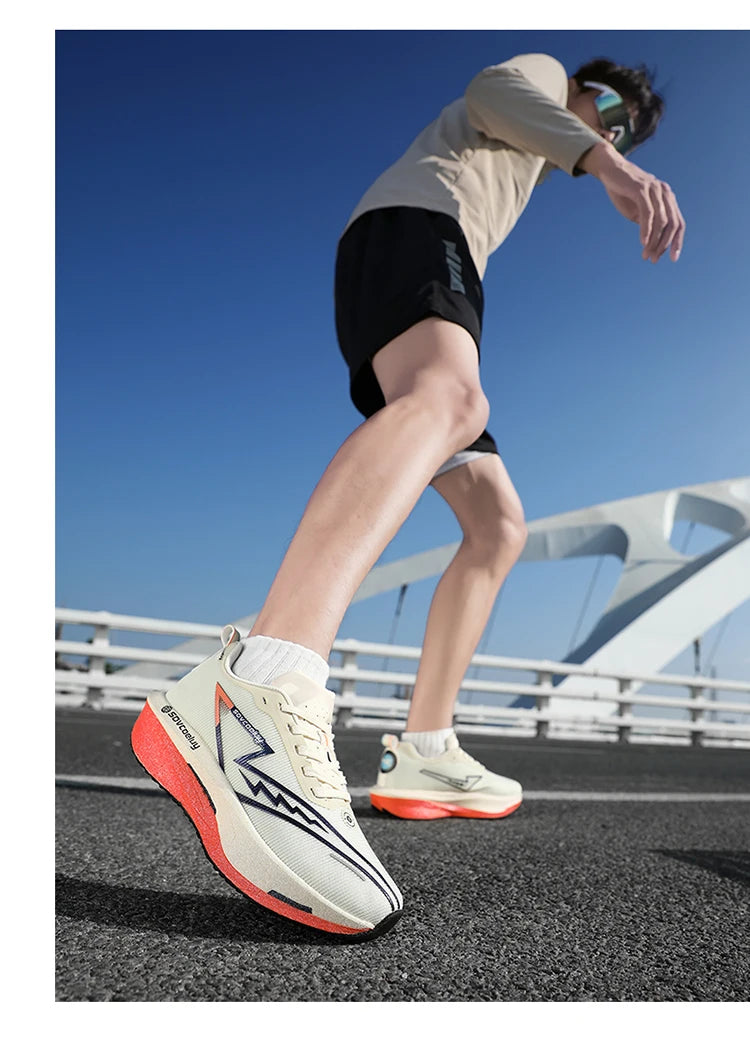 Running Shoes Carbon Board Speciality Marathon Men Sports Breathable Lightweight Women's Comfortable Athletic Nonskid Sneakers