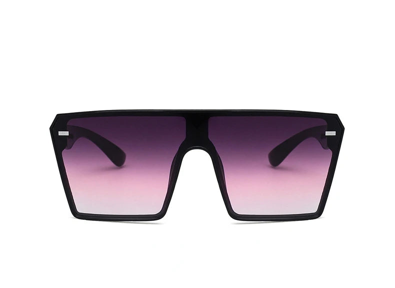 New Top Oversize Square Sunglasses Women Fashion Retro Gradient Sun Glasses 2024 Men Blue Big Frame Vintage Eyewear UV400