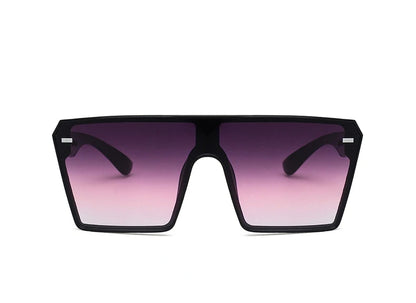 New Top Oversize Square Sunglasses Women Fashion Retro Gradient Sun Glasses 2024 Men Blue Big Frame Vintage Eyewear UV400