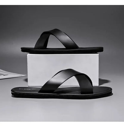 New Slippers Men's Summer Casual Shoes for Men Outdoor Comfortable Soft Sole Slides Beach Sandals Size 39-46 Dropshipping