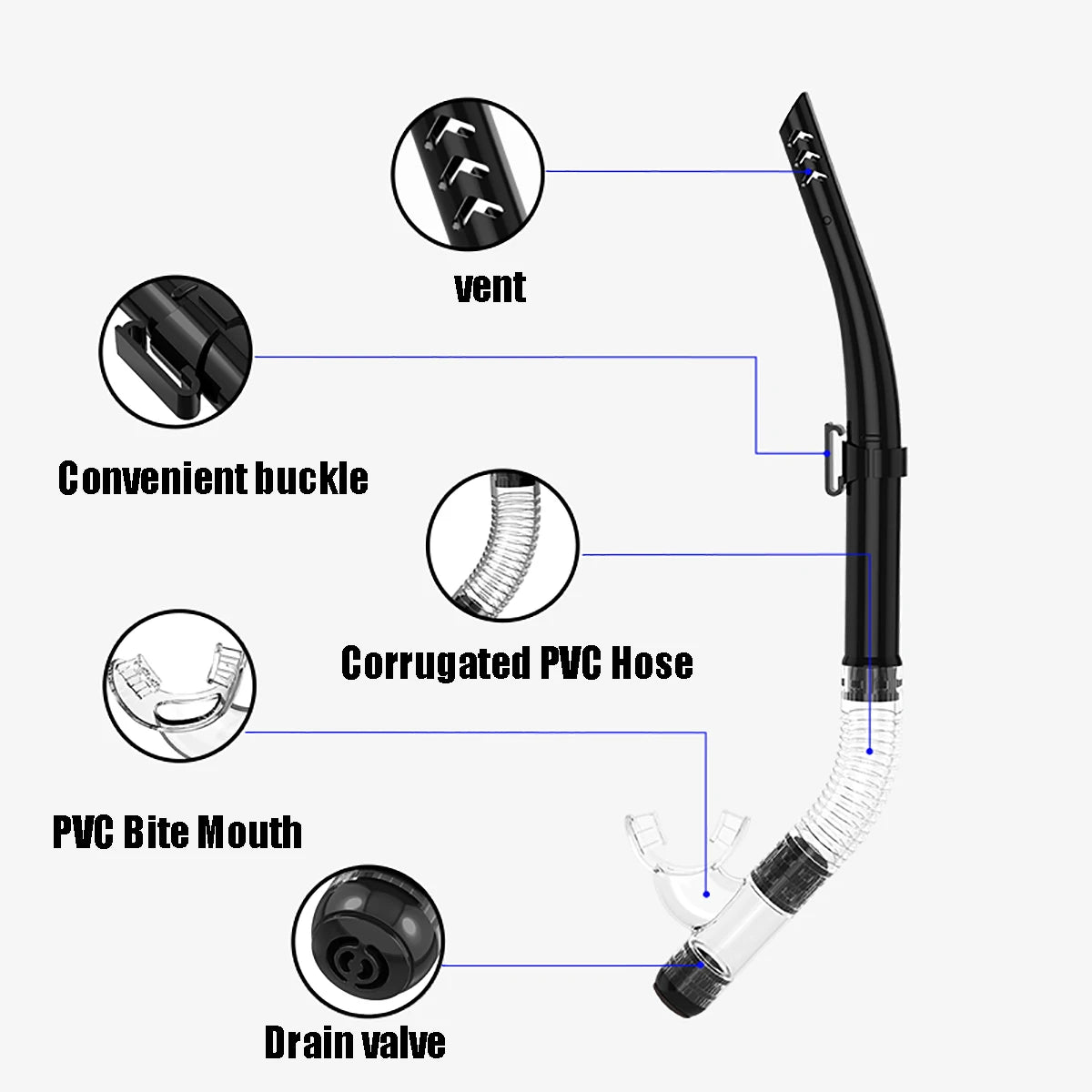 Diving Mask Snorkel Set For Adults Tempered Glass Scuba Professional Panoramic Snorkeling Gear Swimming Training Snorkel Kit