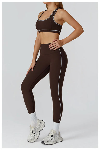 Yoga Set 2/3PCS Sports Outfits Women Clothes Fitness Tracksuit Gym Legging Workout Long Sleeved Female Bra Yoga Suit Sportswear