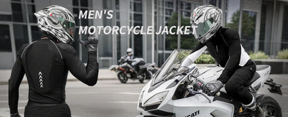 WOSAWE Men's Motorcycle Racing Jacket Off-Road CE Protective Gear Motocross Soft Armor Body Protector Sports Racing Equipment