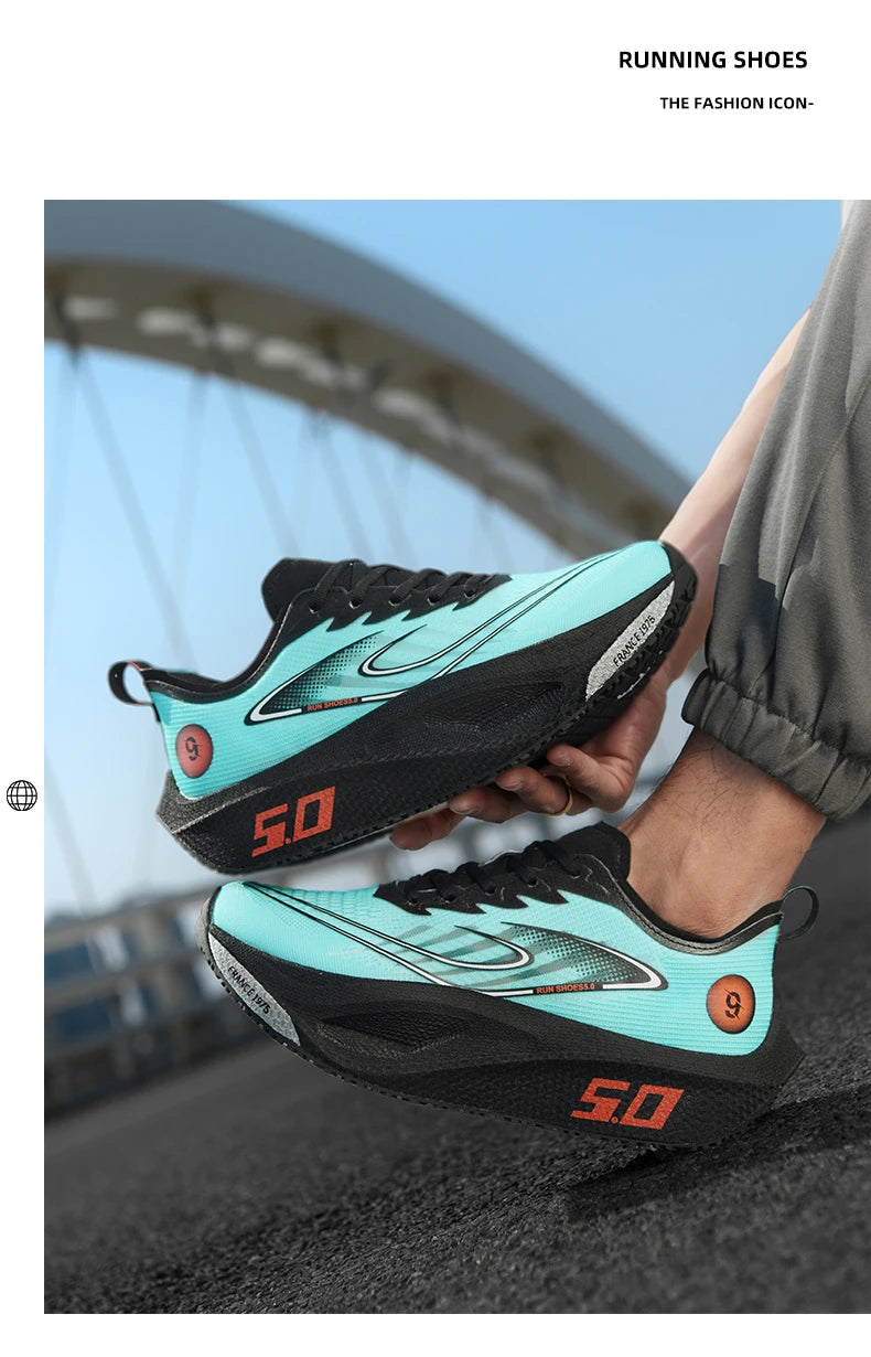 Running Shoes Speciality Carbon Board Marathon Men Sports Breathable Lightweight Women's Comfortable Athletic Nonskid Sneakers﻿