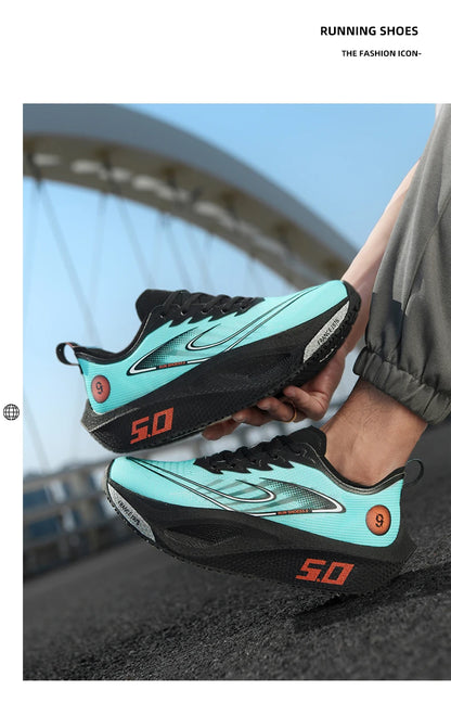 Running Shoes Speciality Carbon Board Marathon Men Sports Breathable Lightweight Women's Comfortable Athletic Nonskid Sneakers﻿