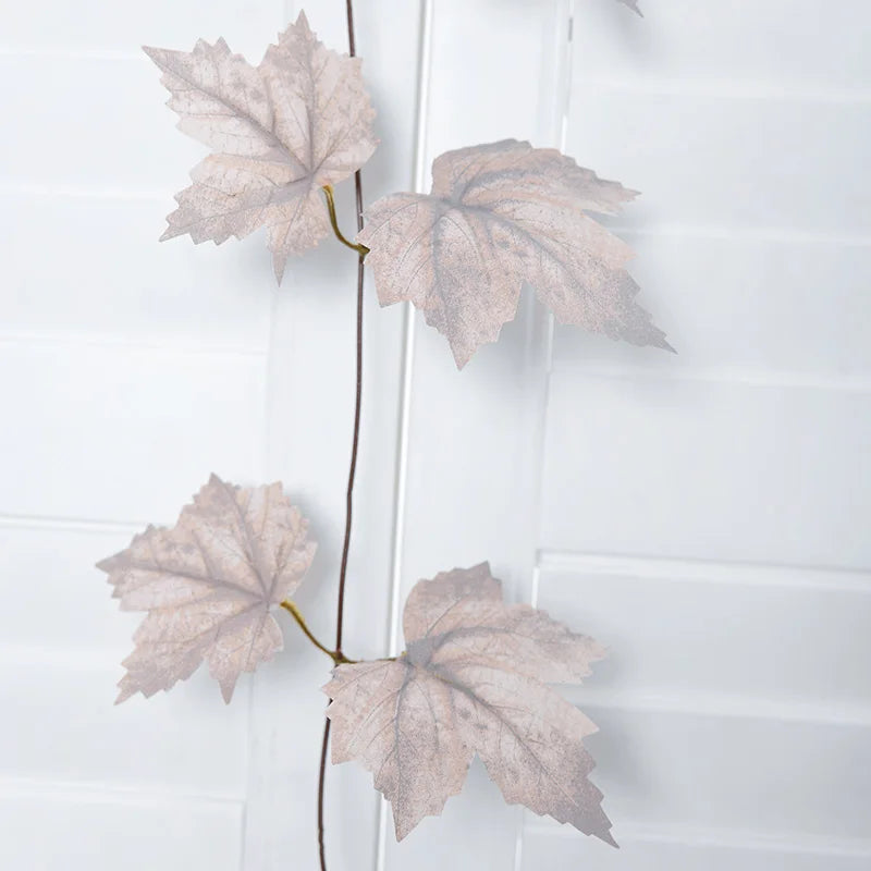 1pc simulation maple leaf vine, artificial leaves, autumn, Christmas, Halloween, harvest festival, Thanksgiving decoration