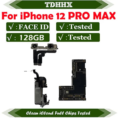 CleaniCloud Full Working Well Mainboard for iPhone 12Pro / 12 Pro MAX Motherboard with Face ID OK Main Logic Board 12Mini