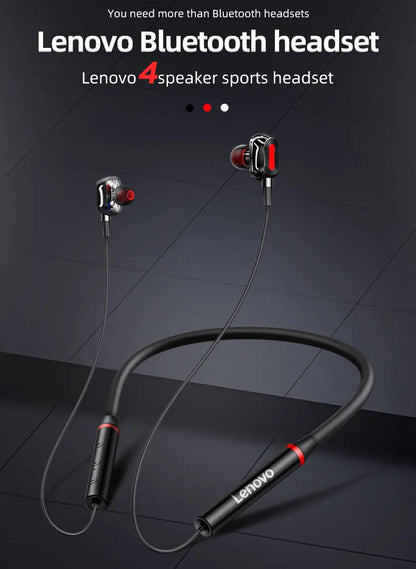 Original Lenovo HE05 Pro TWS Wireless Bluetooth 5.0 Sports Noise Canceling Neckband Earphones, Waterproof, Microphone
