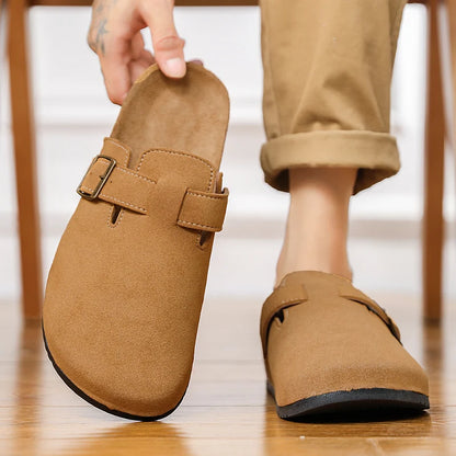 Fashion Men Mules Shoe with Arch Support Birkens Mens Shoes Men's Suede Sandals Retro Cork Clogs Unisex Classic Beach Тапочки
