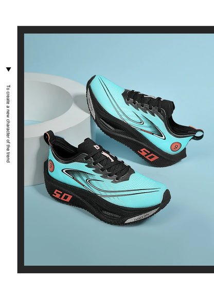 Running Shoes Speciality Carbon Board Marathon Men Sports Breathable Lightweight Women's Comfortable Athletic Nonskid Sneakers﻿