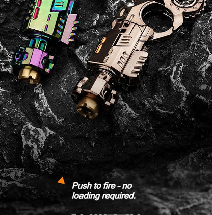 Metal Alloy Shell-Ejecting Toy Pistol Set Fun Shooting Sensory Toy Stress Relief EDC Office Desk Gadget Gift for Boys Adults