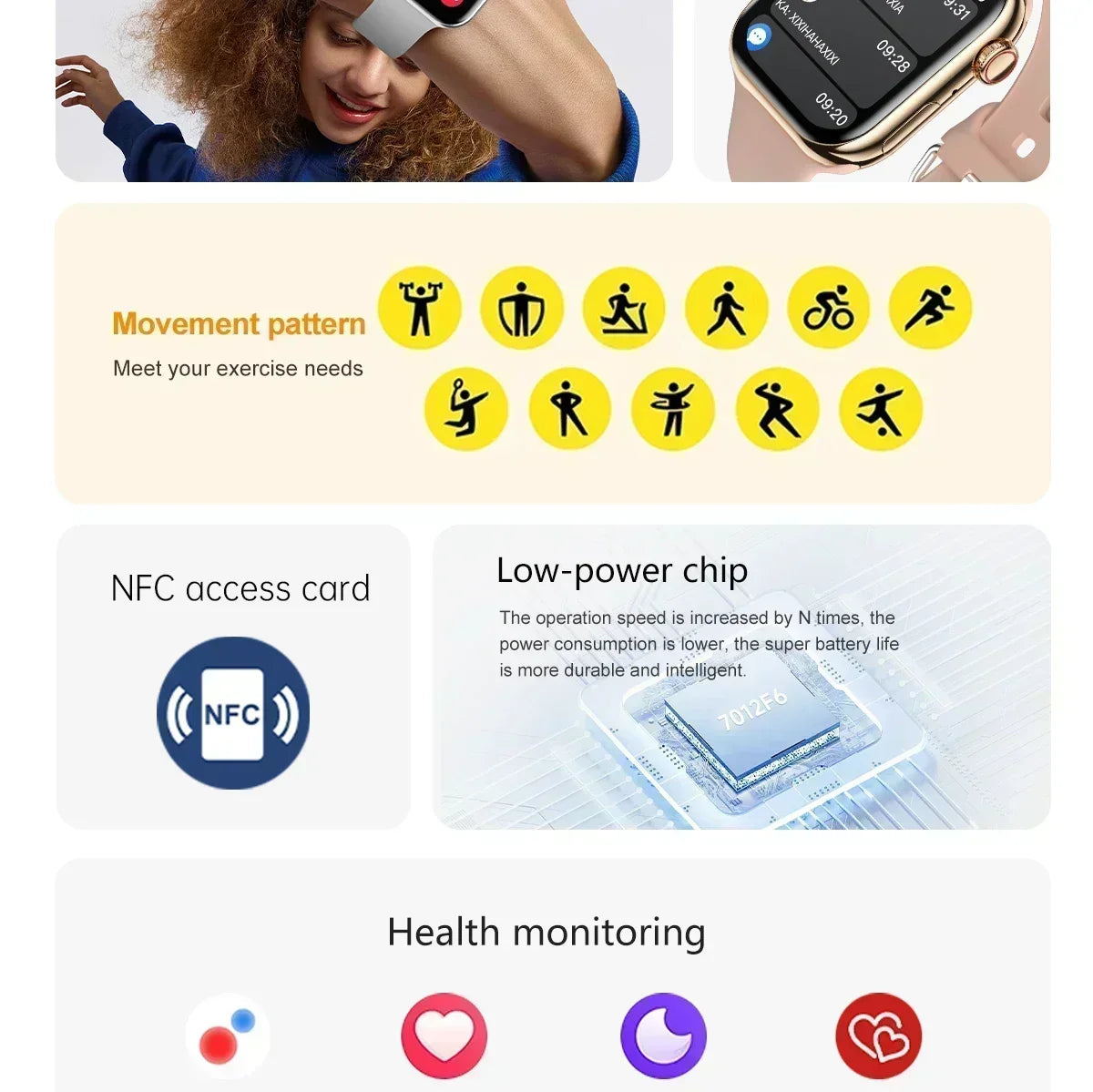 2025 GPS Smart Watch Series 10 For Apple Watch X 10 Memory Music Video Bluetooth Call Waterproof NFC Smartwatch For Android IOS