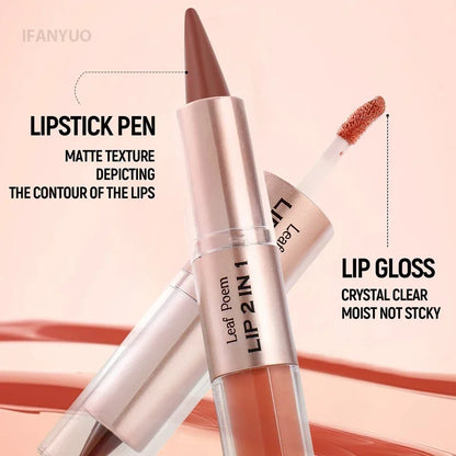 Tapered Lip Liner Lipstick Pen Matte Black Brown Velvet Lipstick Outline Contour Lipliner Water Mirror Moisturizing Lipgloss