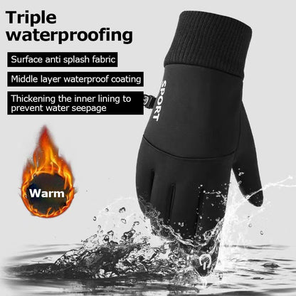 Men's and women's winter gloves, touchscreen warm gloves, waterproof, windproof, thermal gloves for driving, running, skiing, and riding.