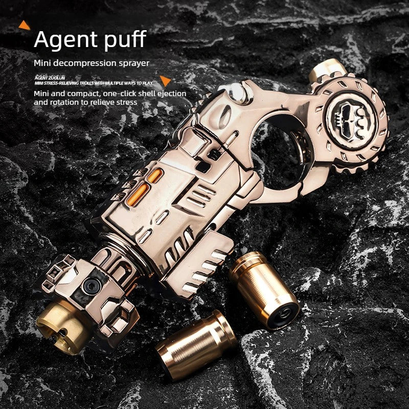 Shell-Ejecting Metal Alloy Toy Gun Realistic Fun Shooting Stress Relief Sensory Toy Pistol EDC Office Desk Gadget Gift for Boys