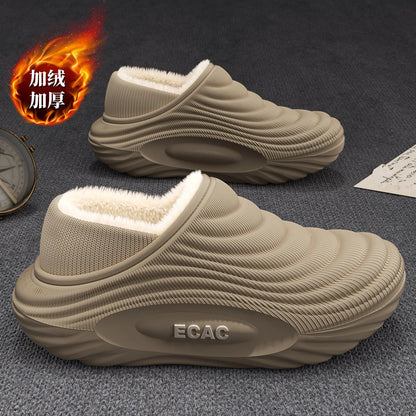Winter Warm Slipper Women Fluffy Fur Plush Indoor Lazy Thermal Furry Home House Fuzzy Shoe Flat Flip Flop Ladies Slide Men Male