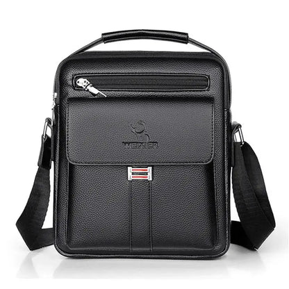 2025 New Men's Crossbody Shoulder Bags Waterproof Vintage Large Capacity PU Leather Bag Men's Messenger Tote