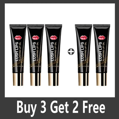 Lip plumper oil, instant volumizer, increases lip elasticity, long-lasting hydration, lip gloss, sexy beauty makeup.