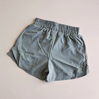 Summer Women's Loose Sports Shorts Women 2 in 1 Fitness Shorts High Waist Yoga Shorts Quick Dry Running Casual Sports Shorts