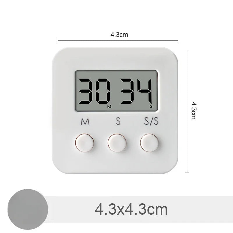 Digital Timer, Cooking Alarm Clock, Countdown Stopwatch, Kitchen Gadget Tools for Cooking, Sleeping, Showering, Studying