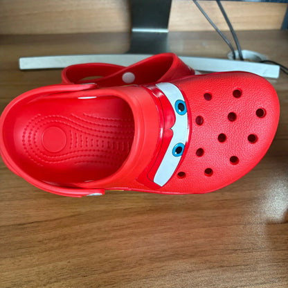 Mcqueens Pixar Cars Cartoon Kawaii Waterproof Breathable Eva Slippers For Adults Solid Outdoor Sandals With Holes Casual Shoes