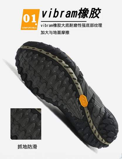 Outdoor couple hiking shoes, men's waterproof hiking shoes, leather tactical shoes, women's non slip outdoor shoes