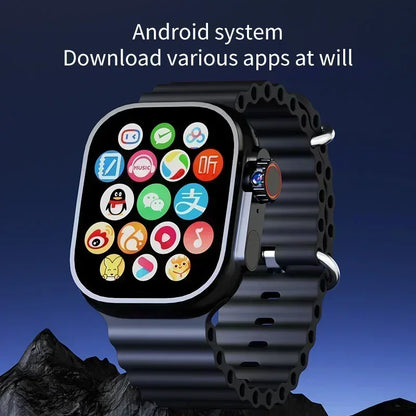 4G Android Smartwatch DW100 New Global Call Fingerprint Unlock 4G SIM Card 2.29 Inch AMOLED Video Chat WIFI GPS App Download
