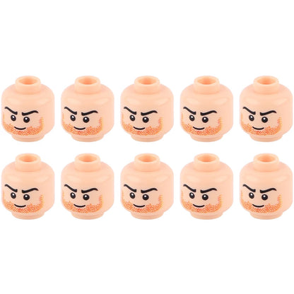 WW2 Military Army Soldier Figures Face Heads Building Blocks City Halloween Accessory Modern SWAT Minifigs Skull Parts Brick Toy