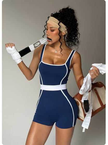 Women's Tracksuit Seamless Yoga Set Yoga Jumpsuits One Piece Workout Rompers Sportswear Gym Set Workout Clothes Women Bodysuit
