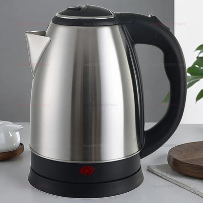 2.0L Large Capacity Electric Kettle Stainless Steel Portable Water Boiler Pot Quick Boil Smart Kettle For Hotel Family Kitchen