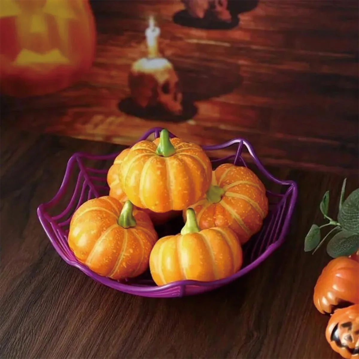 Halloween Spider Web Dessert Basket, Halloween Party Decoration 2025, Candy Bowl, Haunted House, Trick or Treat, Party Supplies, Snack Tray