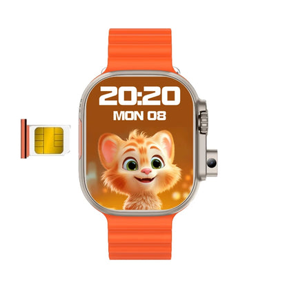 4G Android Smartwatch DW100 New Global Call Fingerprint Unlock 4G SIM Card 2.29 Inch AMOLED Video Chat WIFI GPS App Download