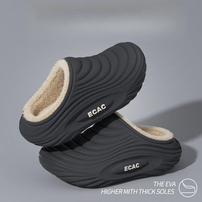 Winter Warm Slipper Women Fluffy Fur Plush Indoor Lazy Thermal Furry Home House Fuzzy Shoe Flat Flip Flop Ladies Slide Men Male
