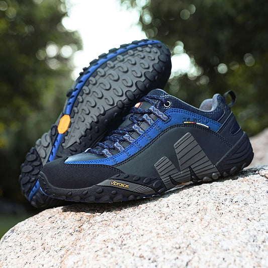 Outdoor couple hiking shoes, men's waterproof hiking shoes, leather tactical shoes, women's non slip outdoor shoes