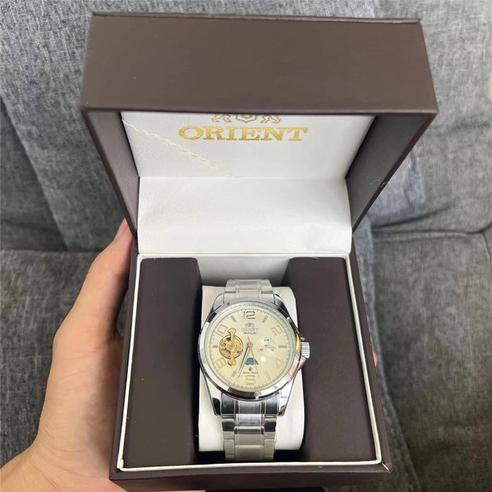 Orient Watch Refurbished Second-hand Japanese Fully Automatic Mechanical Watch Hollowed Out Business Men's Watch 1:1