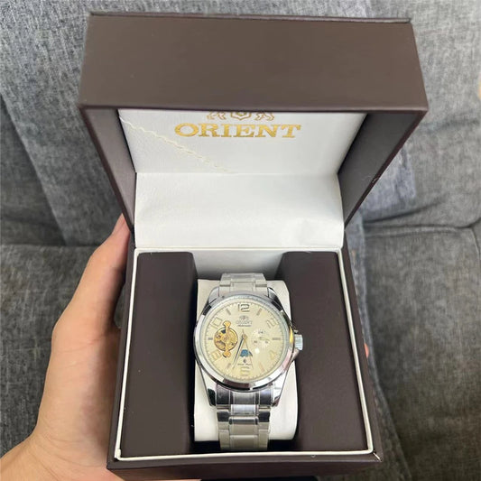 Orient Watch Refurbished Second-hand Japanese Fully Automatic Mechanical Watch Hollowed Out Business Men's Watch 1:1