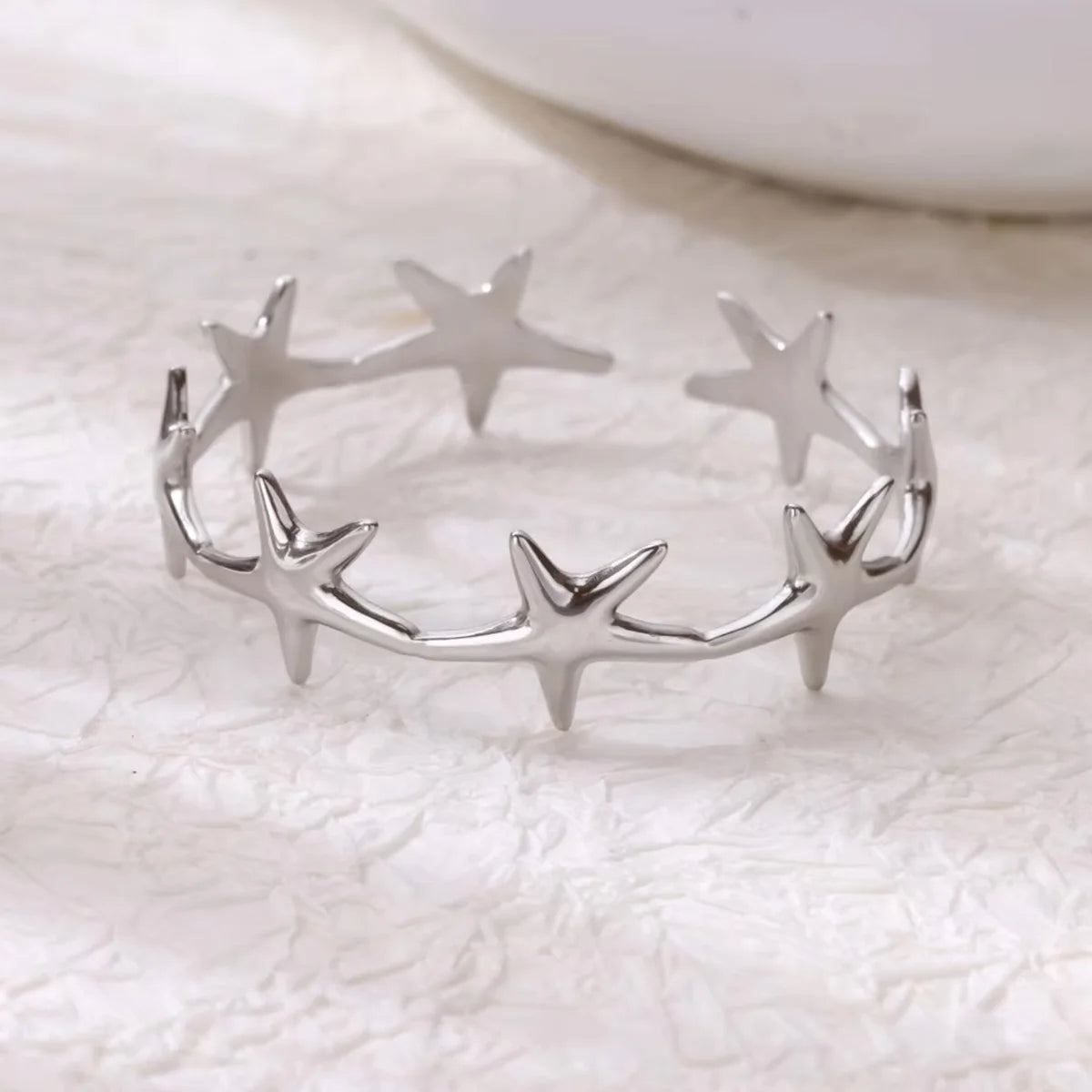 Stainless Steel Bracelet For Women Men Aesthetic Flower Leaf Bangle Opening Gold Color Geometric Bangles Bracelets Femme Jewelry