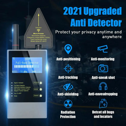 Anti Spy Gadgets Wireless Audio Bug GPS Camera Detector Finder Bug RF Signal Detector Car GPS Tracker Strong Magnetic Detector