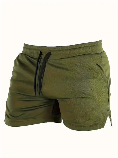 Mens Gym Training Shorts Men Sports Casual Clothing Fitness Workout Running Grid quick-drying compression Shorts Athletics