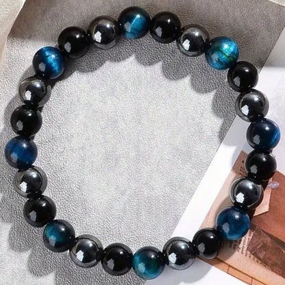 1PC Personalized Fashion Style Bracelet Natural Tiger Eye Stone Men's And Women's Jewelry Suitable For Gift Giving