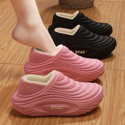 Winter Warm Slipper Women Fluffy Fur Plush Indoor Lazy Thermal Furry Home House Fuzzy Shoe Flat Flip Flop Ladies Slide Men Male